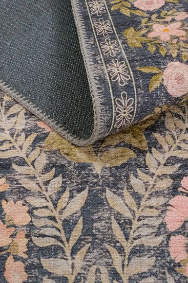 Daisy85 Oriental Bordered Multicolour Living Room Rug