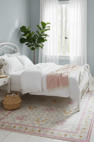 Daisy85 Multicolour Modern Patterned Bedroom Rug