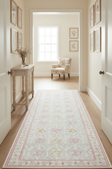 Daisy85 Multicolour Modern Patterned Bedroom Rug