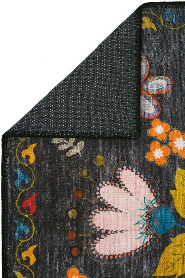 Daisy85 Patterned Bordered Multicolour Bedroom Rug
