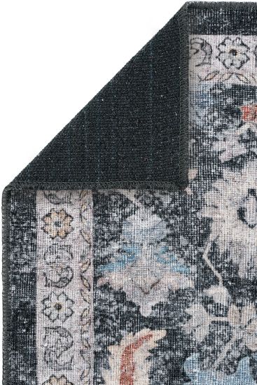 Multicolour Private85 Patterned Bordered Bedroom Rug