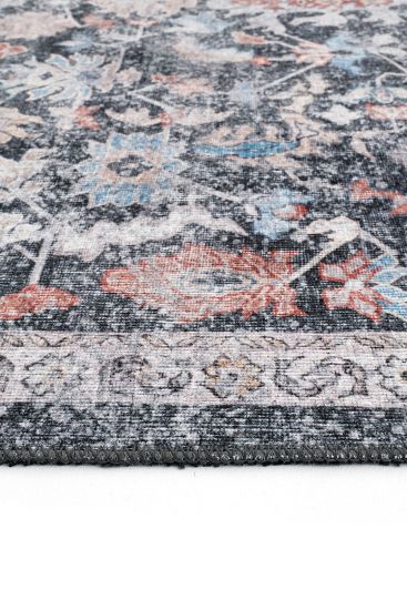 Multicolour Private85 Patterned Bordered Bedroom Rug