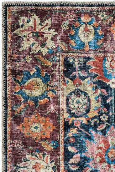 Private85 Multicolour Oriental Bordered Area Rug