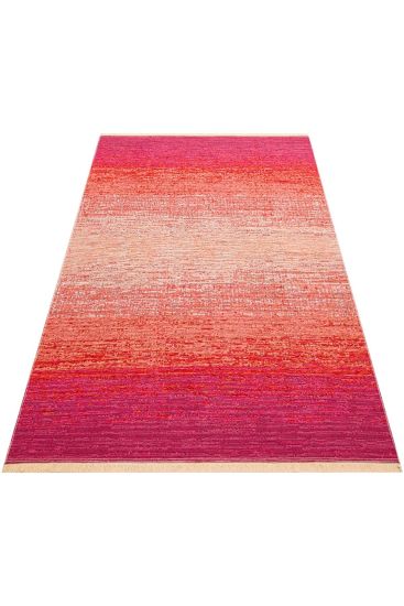 Santorini85 Red Cream Abstract Indoor Rug