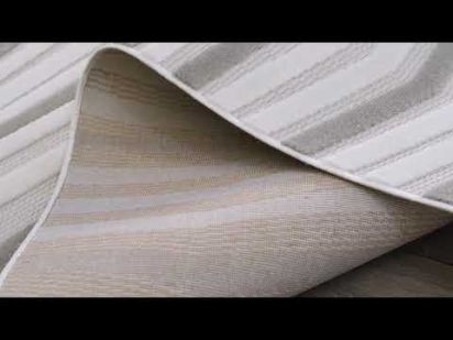 Virelle Cream Grey Modern Geometric Area Rug