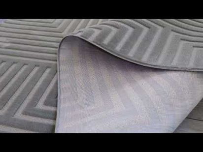 Trunelle Grey Geometric Scandi Indoor Rug