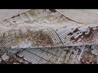 Luxara Beige Brown Modern Abstract Living Room Rug