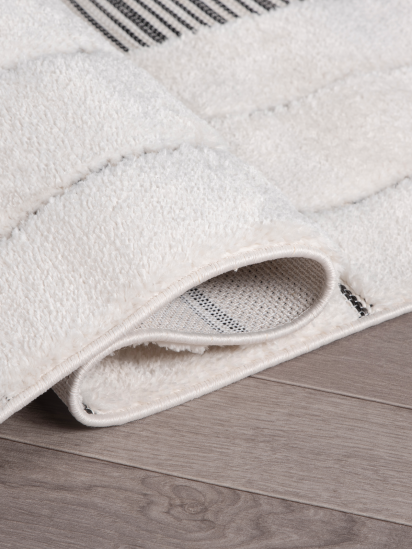 Vetona Cream Grey Patterned Bedroom Rug