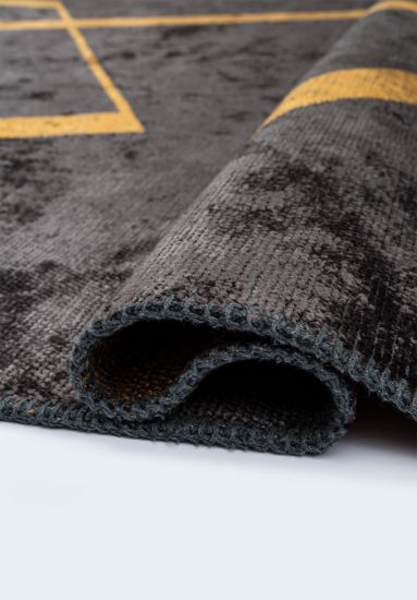 Luxora Grey Geometric Living Room Rug