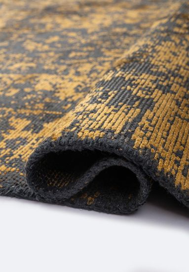 Moorland Yellow Vintage Living Room Rug
