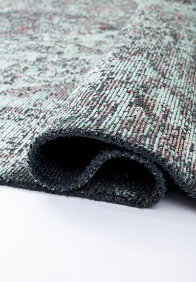 Grey & Green Moorland Vintage Area Rug