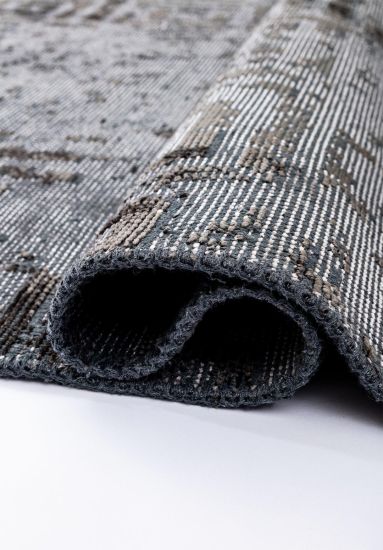 Wayworn Grey Geometric Outdoor Rug