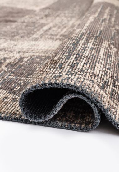 Beige Croftweave Geometric Area Rug