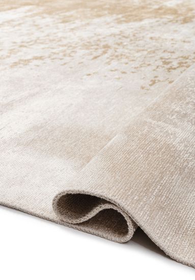 Flux Cream Abstract Bedroom Rug