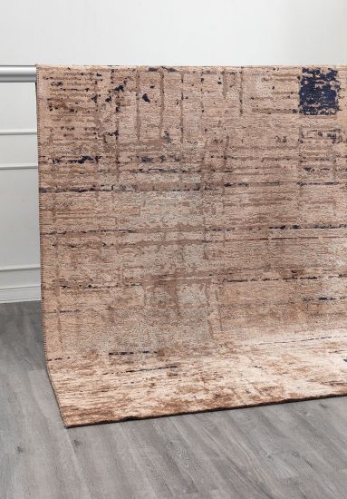 Lumina Brown Abstract Outdoor Rug