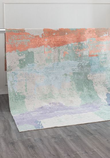 Verse Multicolour Abstract Living Room Rug
