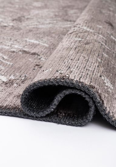 Grey & Brown Cascade Abstract Living Room Rug