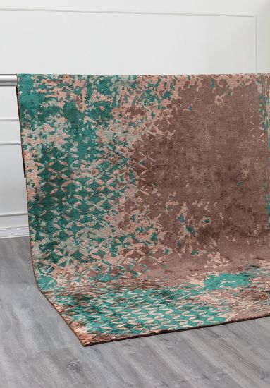 Abstract Brown Dune Outdoor Rug