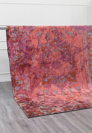 Oriental Pink Moonlight Living Room Rug