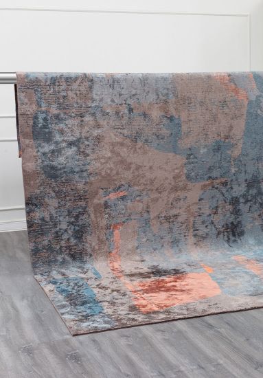 Dove Multicolour Abstract Living Room Rug