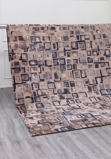 Bidjar Beige Geometric Living Room Rug