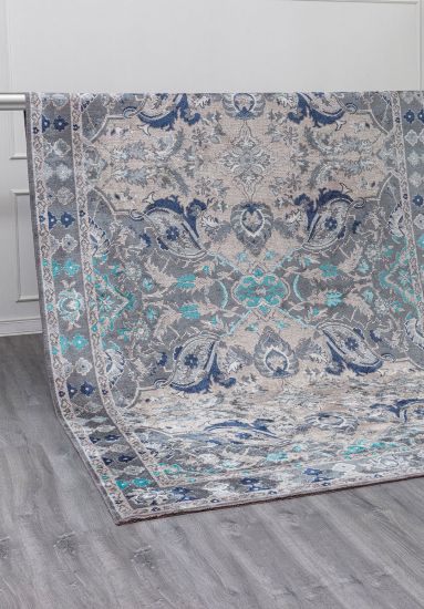 Persian Grey & Blue Tradition Area Rug