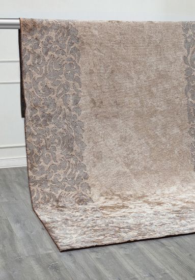 Majesty Beige Floral Bedroom Rug