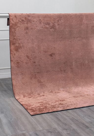 Aubusson Pink Plain Bedroom Rug