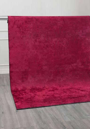 Plain Red Aubusson Modern Rug