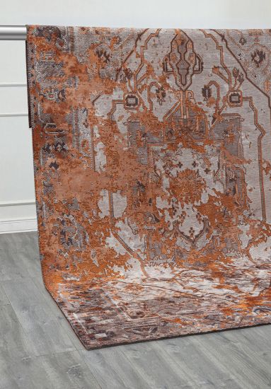 Marrakesh Grey & Brown Vintage Rug