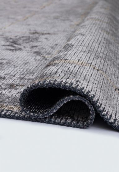 Grey & Brown Glimmer Abstract Area Rug