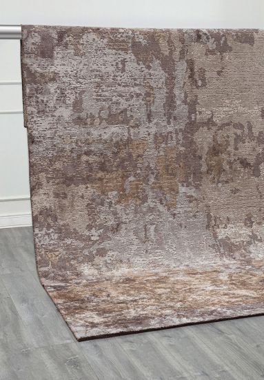 Marrakech Beige & Brown Abstract Rug