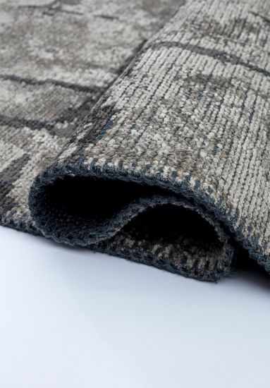 Glimmer Abstract Grey Living Room Rug