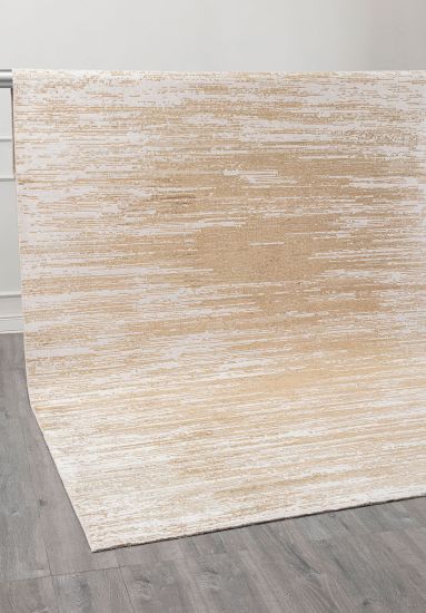 Bohemian Beige & Cream Abstract Rug