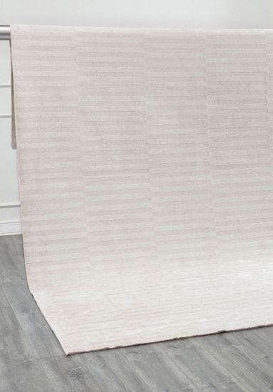 Hearthside Cream & Grey Stripes Bedroom Rug