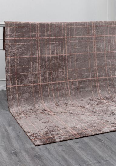 Diamond Grey Brown Geometric Outdoor Rug