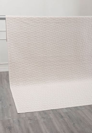 Jubili Cream Geometric Bedroom Rug