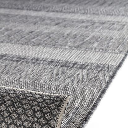 Flare Grey Geometric Living Room Rug