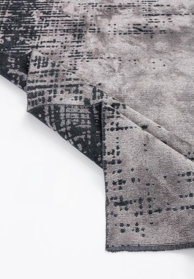 Grey & Black Abstract Mirage Outdoor Rug