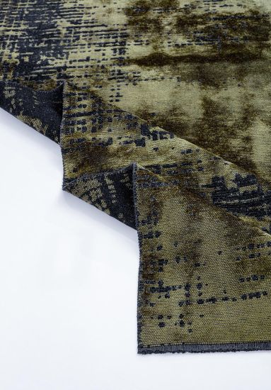 Mirage Green & Black Outdoor Abstract Rug