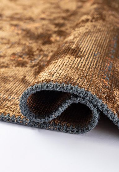 Mirage Brown Abstract Living Room Rug