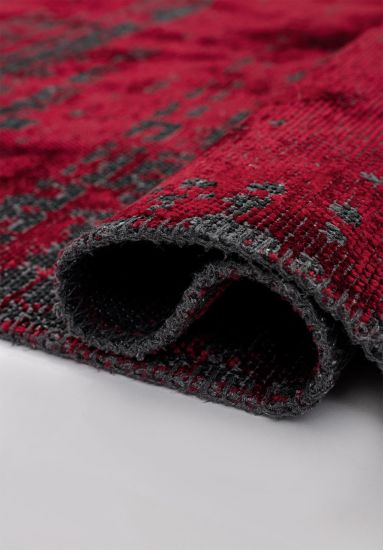 Mirage Red & Black Abstract Rug