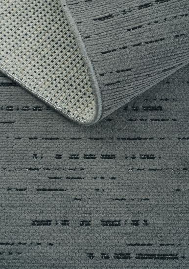 Bertis Grey Charcoal Plain Indoor Rug