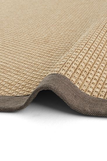 Sipatal Jute & Sisal Bordered Brown Outdoor Area Rug