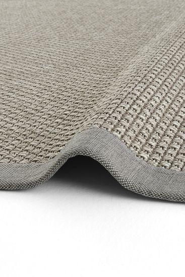 Sipatal Grey Jute & Sisal Bordered Outdoor Area Rug