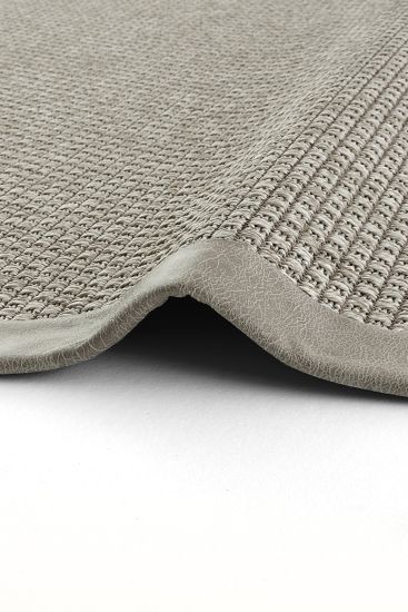 Sipatal Cream & Grey Bordered Bedroom Rug