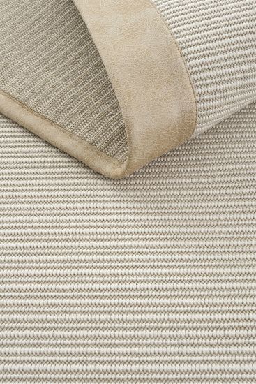 Sipatal Cream Beige Jute & Sisal Bordered Outdoor Area Rug