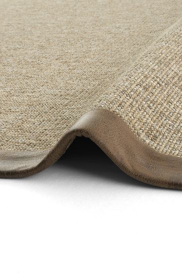 Brown Jute & Sisal Bordered Sipatal Outdoor Area Rug