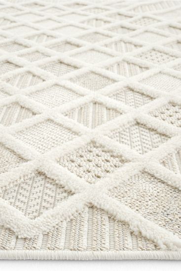 Arpeton Cream Geometric Area Rug