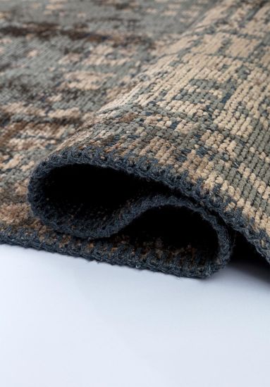 Grey & Brown Abstract Sable Outdoor Rug